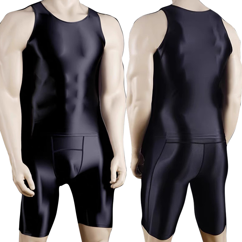 Compression Shorts Athletes - Männer dünne Fitness Weste Strumpfhosen Anzug