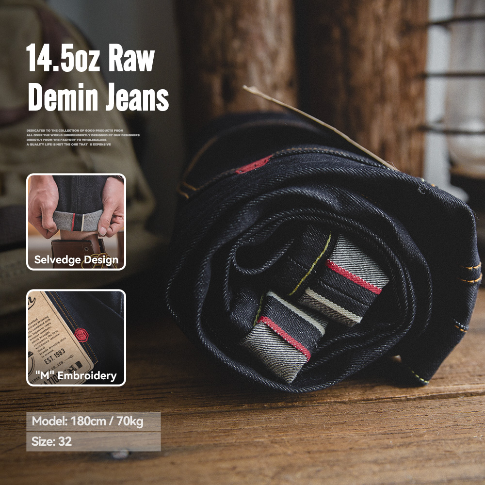 Levis Jeans 501 - Maden Vintage 14,5 Unzen Selvedge Raw