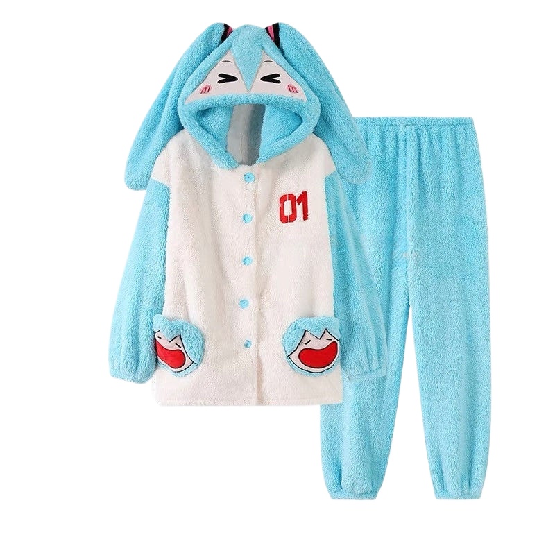 Thermal Long John - Hatsune Miku Cartoon-Animationsperipheriegeräte, süßer langärmeliger Pyjama