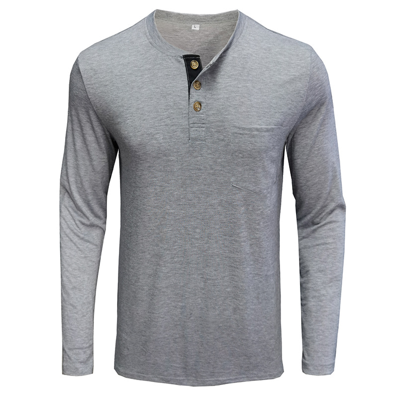 Herren Langarm Henley-Style T- – Undershirt Crew Neck Bewertung und Preis