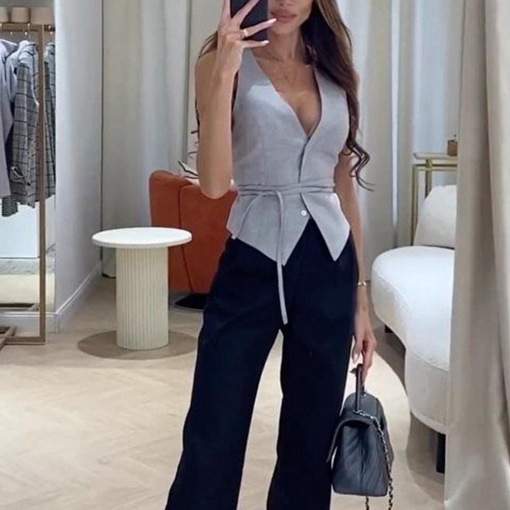 Frauen Business Weste Sexy Tie – Suspender Tank Top Bewertung und Preis