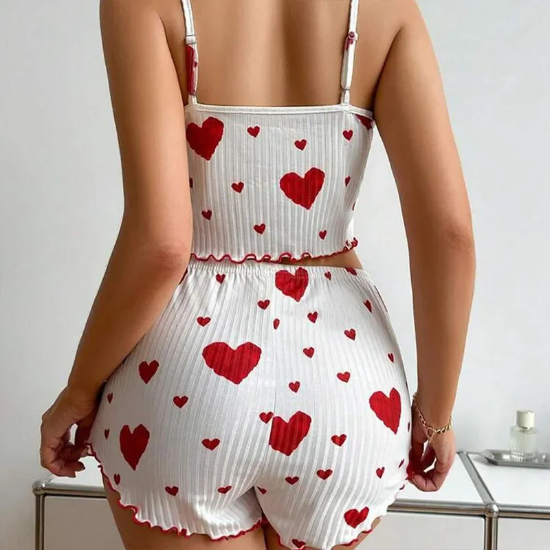 2-teiliges Pyjama-Set für Dame – Suspender Tank Top Bewertung und Preis