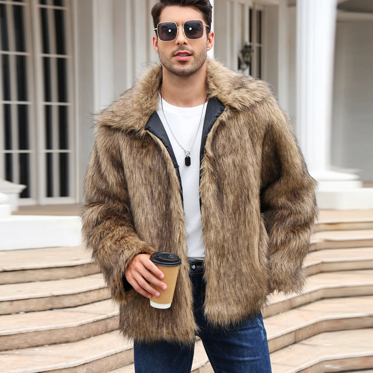 Männer Faux Fuchs Pelz Jacke M – Thermal Long John Bewertung und Preis